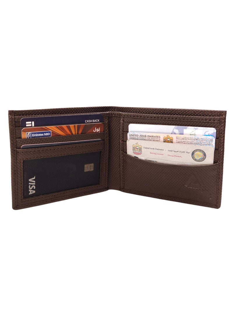 Native Comfort Regular Genuine Leather Wallet for Men, Premium Leather Material with Versatile Compartment, Ideal for Traveling & Daily Use, Perfect Gift for Any Occasion- Chocolate - Image 2