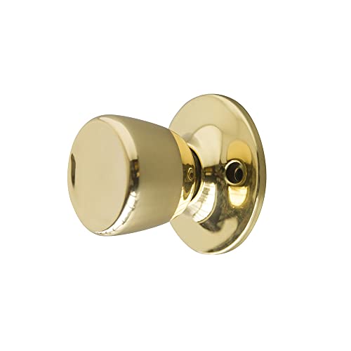 Design House 728287 Terrace Dummy Door Knob Polished Brass - Image 1