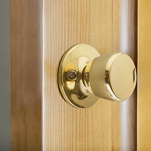 Design House 728287 Terrace Dummy Door Knob Polished Brass - Image 5
