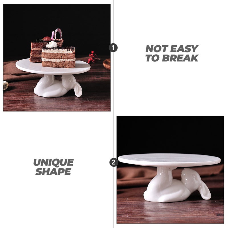 1pc Bunny Shape Cake Stand Fruit Serving Stand Dessert Cookie Storage Rack - Image 5