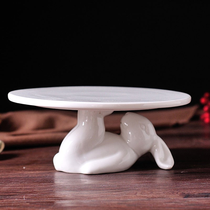 1pc Bunny Shape Cake Stand Fruit Serving Stand Dessert Cookie Storage Rack - Image 3