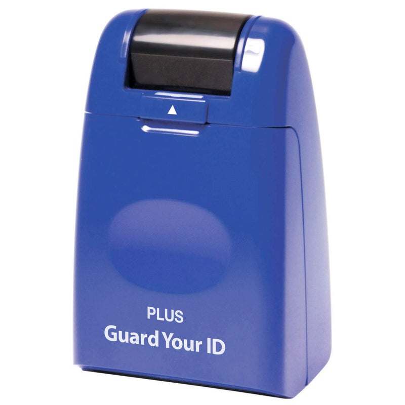 Guard Your ID Identity Protection Stamp Roller Blue