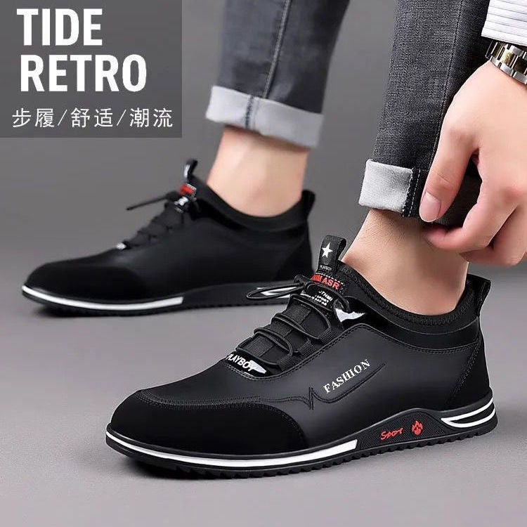 Cowhide Men'S Shoes, Soft Leather, New Men'S Casual Shoes, Trendy And Versatile, Business Sports And Leisure, Height-Increasing Leather Shoes For Men - Image 5