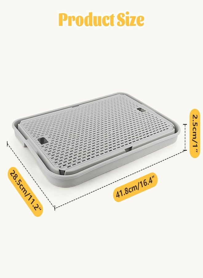 Bartuke Litter Box Step, Cat Step/Ramp/Catcher with Filter Function, Easy to Clean, Ideal for Kitten & Elderly Cats (Light Grey) - Image 2