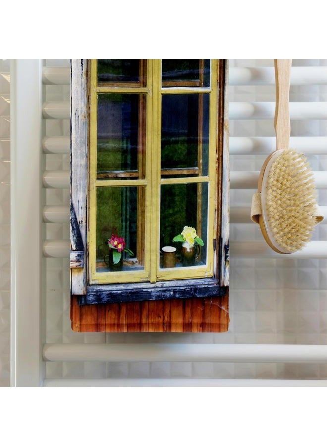 3DROSE 3D Rose Old Weathered Shutters TWL_53280_1 Towel, 15" x 22" - Image 2