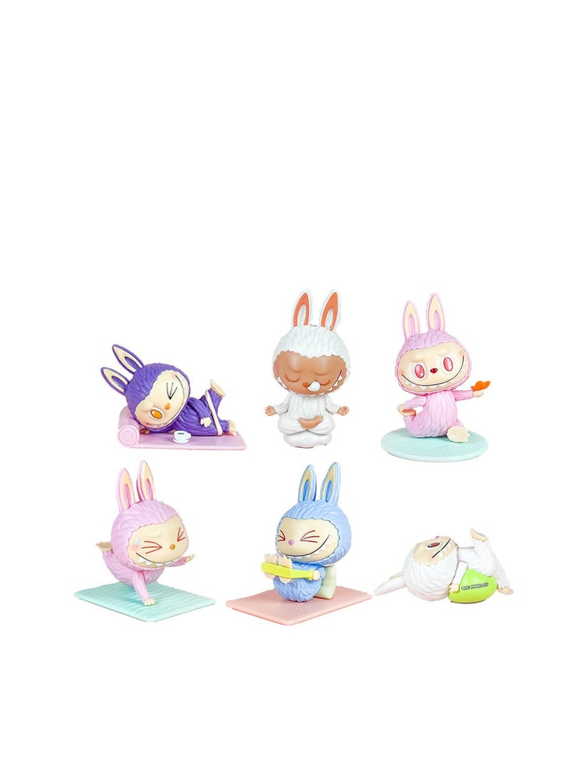 POP MART 6 pcs POP MART THE MONSTERS labubu Figure Toys For Fans  Series Figures Model Birthday Cake Toppers  - Image 1