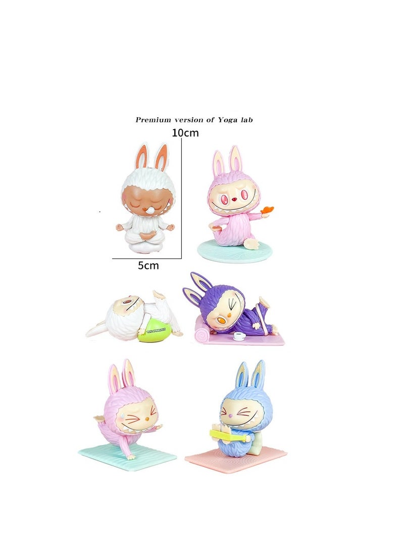 POP MART 6 pcs POP MART THE MONSTERS labubu Figure Toys For Fans  Series Figures Model Birthday Cake Toppers  - Image 2