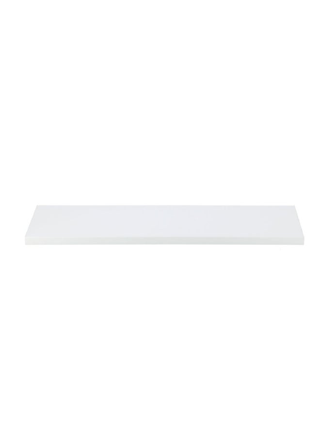Micasa Modern Designed Rectangular Wall Mounted Wooden Floating Shelf White 120 x 20 cm 15469 - Image 1
