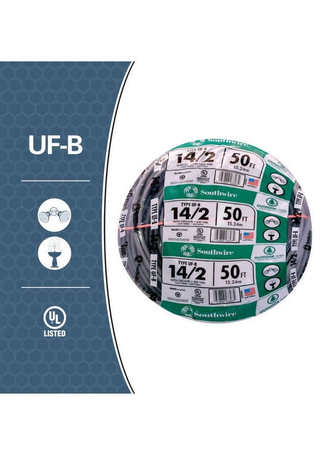 سلك UF 14/2WG من Southwire 13054222 بطول 50 قدمًا، باللون الرمادي - pzsku/Z254636082C4183ADC6ECZ/45/_/1736571350/1215615a-0af5-46c4-bbe9-ec24d4daa596