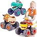 MOONTOY Baby Car Dinosaur Toys for 1 2 Year Old Boy Press and Go Cars for Toddlers 13 Push Go Dino Cars Toddler Toys Age 12 02 Baby Toys 1218 Months Easter Basket Stuffers 1st Birthday Gifts - Image 3