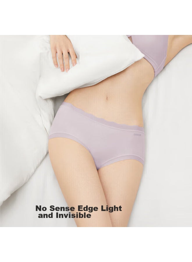 Bananain Jiaonei Yinpi 510s Women's Triangle Panties, 60-count Long-staple Cotton, Soft, Seamless, Breathable, 7a Antibacterial, Mid-rise, Summer, 3-pack - Image 4