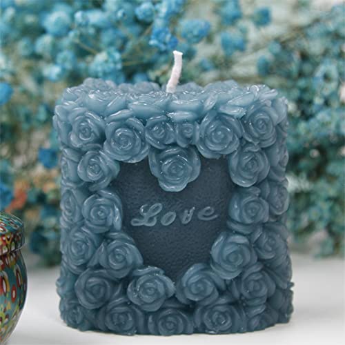 NINEXY 3D Rose Silicone Candle Molds Soap Molds Lovely Wedding Candle Molds Fondant Cake Moulds for Birthday Valentine's Day Wedding - Image 5
