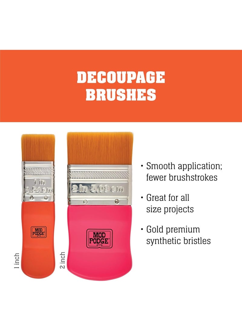 PLAID Mod Podge Brush Applicators Small 2 Pcs 2.54 & 5.08 Cm - Image 3