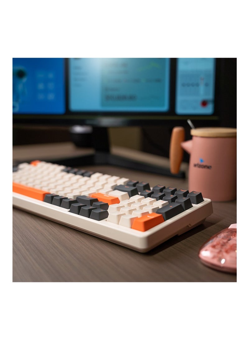 أريزون لوحة مفاتيح ميكانيكية لاسلكية قابلة للتبديل السريع من أريزون BK-035 بتردد 2.4 جيجا هرتز - تخطيط إنجليزي/عربي - Image 3