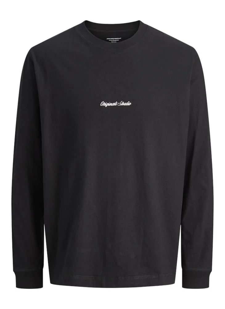 JACK & JONES Graphic Print Full Sleeve Regular Fit T-Shirt