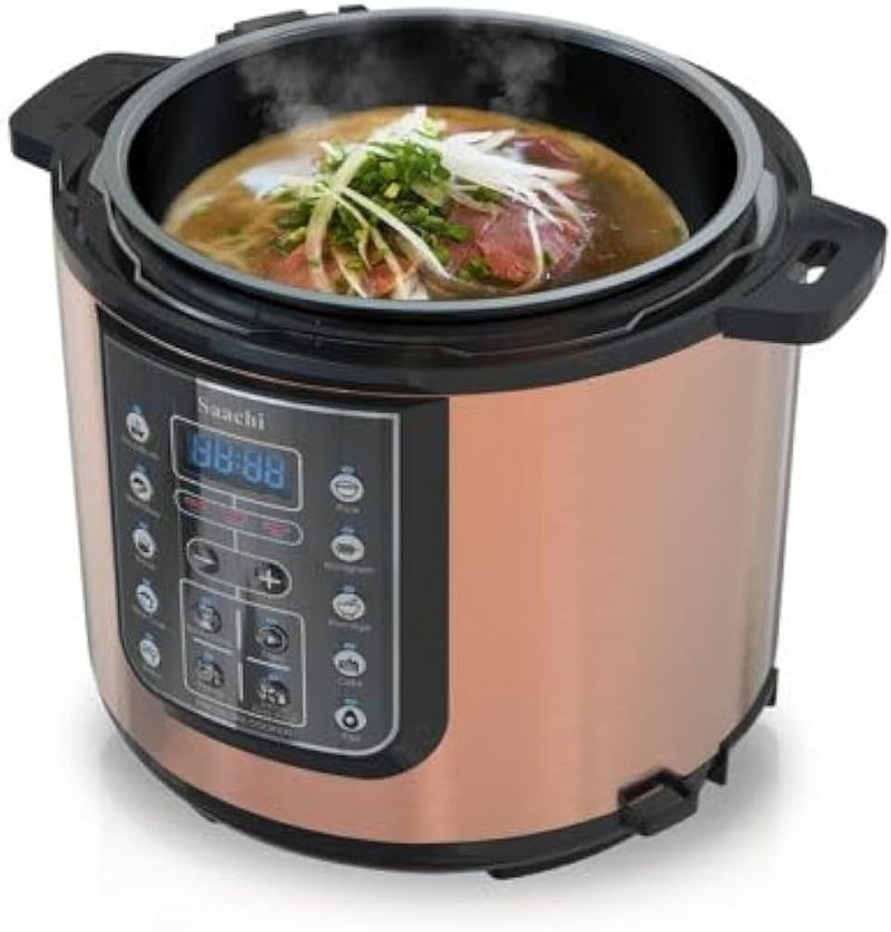 Saachi 6.0 L Electric Pressure Cooker Non-stick inner pot 1000W l NL-PC-5302 - Image 1