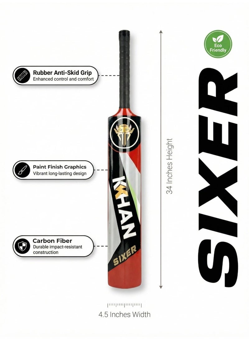 Cricket Bats for Tennis Ball Carbon Fiber Lightweight Full Size 34 Inch for Kids and Beginners Indoor Outdoor Practice - Image 3