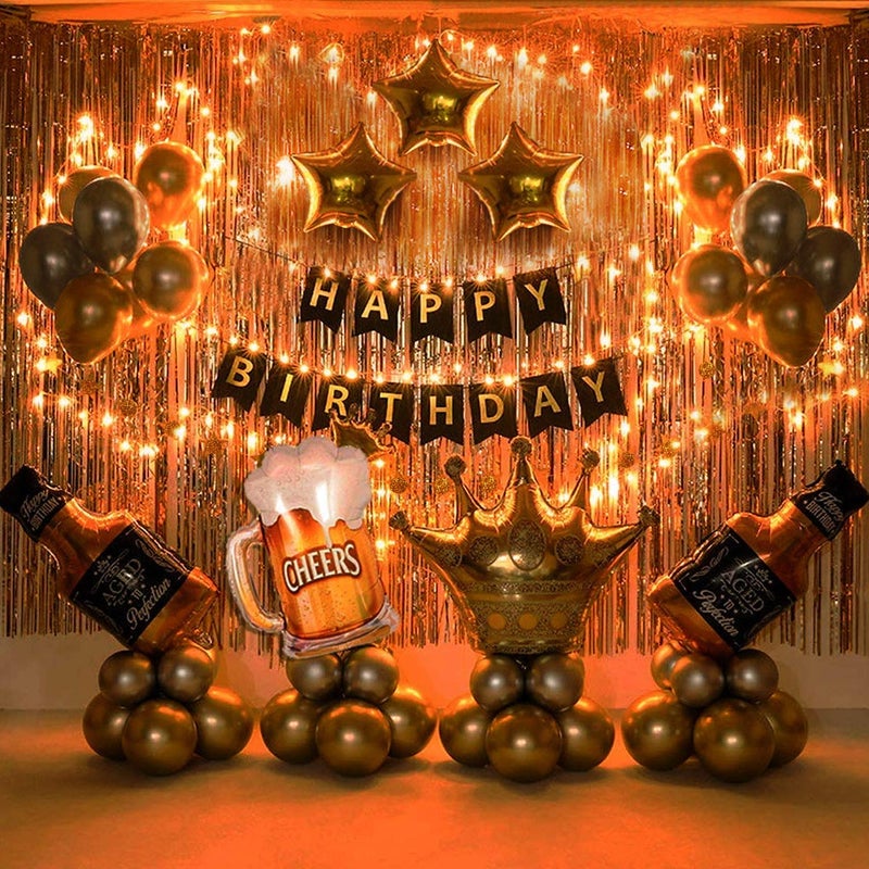 SHREE SUNDHA Birthday Decoration Items 63 Pcs Happy Birthday Decoration For Kids Adults Birthday Decoration Items For Boy Girl Wife Husband