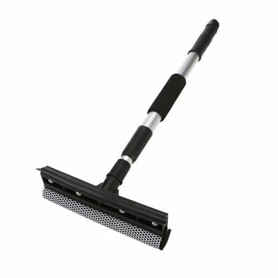 Vroxy Vroxy Multifunctional Mesh Sponge Squeegee Dual Head Auto Car Window Cleaning Squeegee Mop with Rubber Blade for Car Home Solar Panel Cleaning Brush Interior Exterior Use 1Pcs