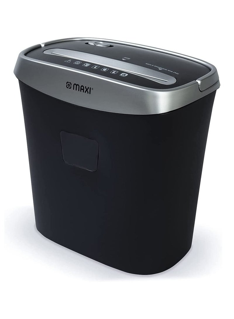 ماكسي ماكينة تمزيق الورق ماكسي كروس كات DM-060C ، 6 ورقات ، أسود - Image 4