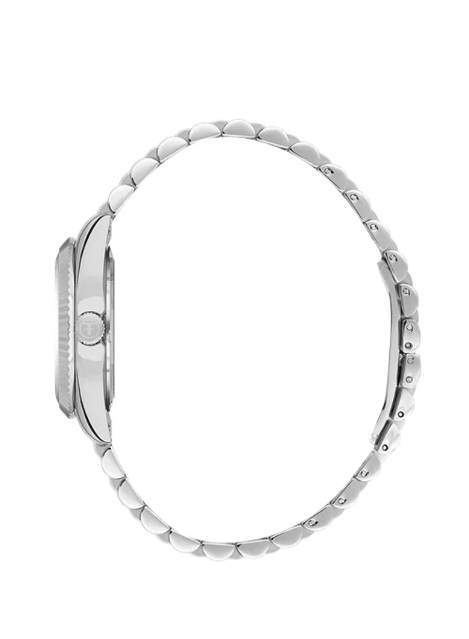 Freelook Paris Freelook - Jolie Women's Watch | Steel Case | Stainless Steel Band | Light Blue & Round Dial | Analog | Quartz | Mineral Glass | Premium Luxury Watch | Ideal Gift | Water Resistant 30 Meters