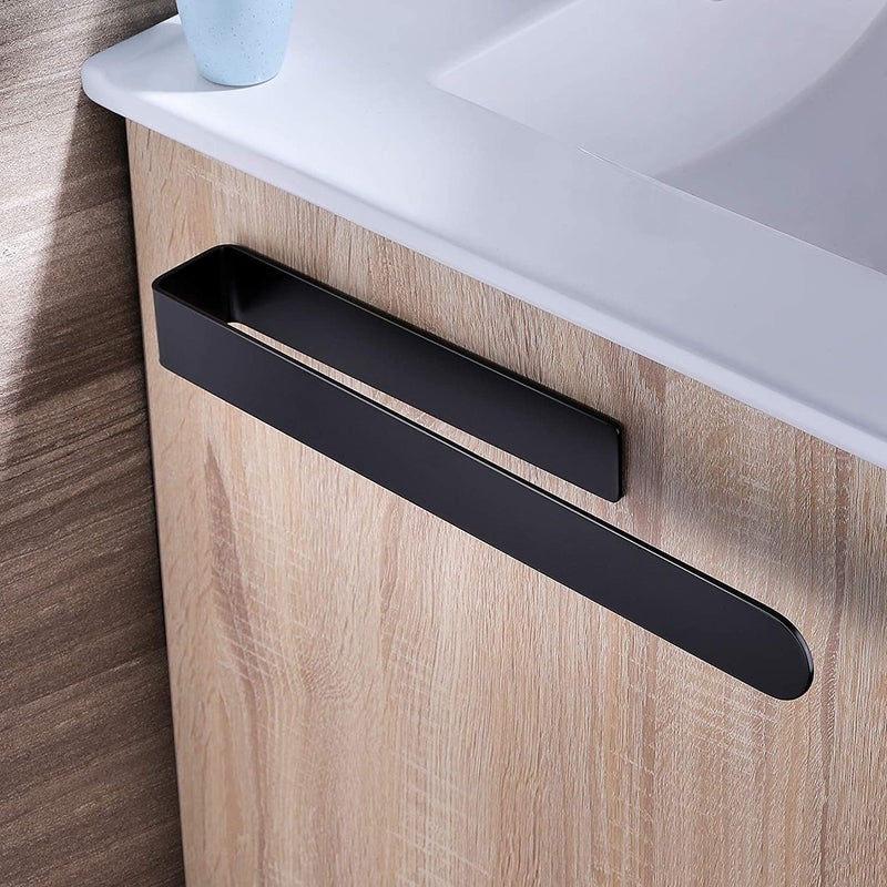 Towel Rack 304 Stainless Steel Bathroom Toilet Towel Rack Kitchen Self-Adhesive Towel Ring Hardware Hanger 37cm Brushed Silver - Image 4