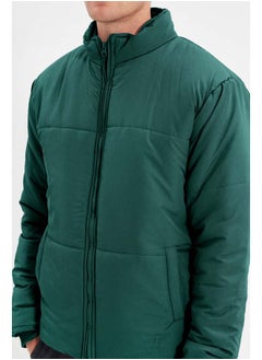 trendyol Dark Green Regular Fit Pocket Wind and Water Resistant Puffer Jacket TMNAW22MO0091  - Image 4