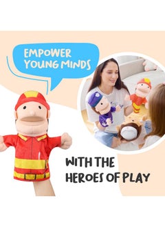 Hero Hand Puppets For Kids - Designed By Occupational Therapist, Doctor, Nurse, Firefighter + Police Officer, Interactive Educational Toy, Kids Heroes Of Play, 12.5In X 11In - pzsku/Z2546BBAF4A1FFCDDF489Z/45/_/1734347440/bf75f75f-c4b2-448e-bd35-92c5b824b2ad