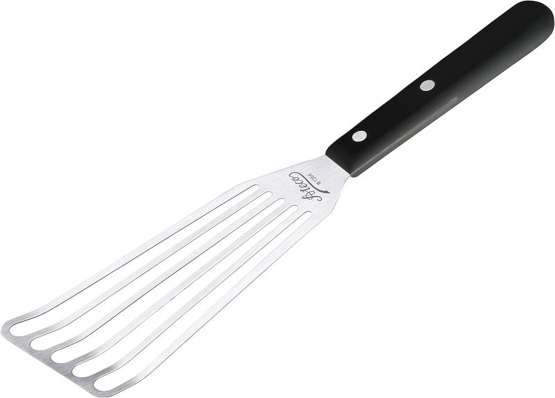 Ateco 1364 Slotted Spatula with 6 by 3-Inch Stainless Steel Blade, Plastic Handle, Dishwasher Safe - Image 1