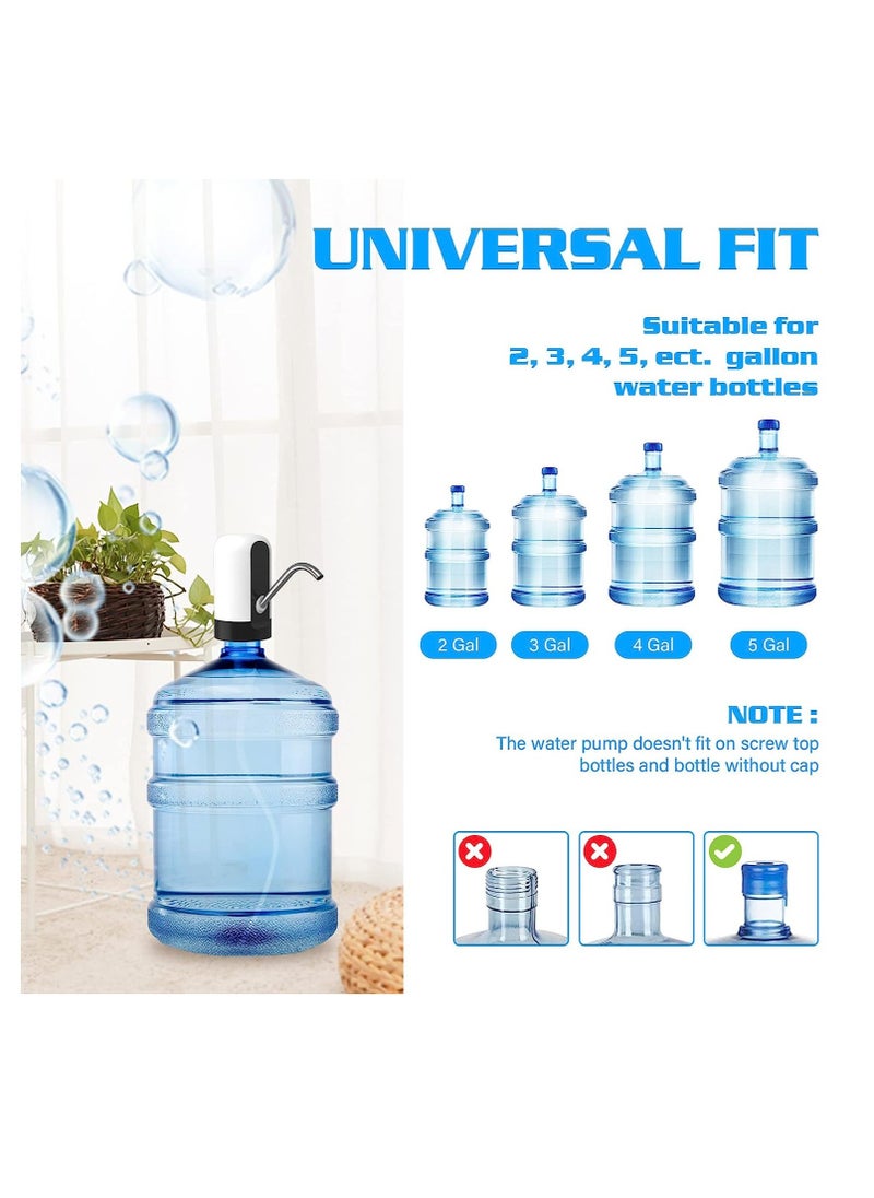 General 5 Gallon Water Fountain Pump Rechargeable, 5 Gallon Bottle Bottom Load Water Dispenser, Portable USB Rechargeable Automatic Drinking Mini Kettle Water Dispenser  - Image 2