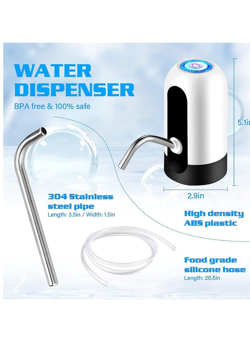 General 5 Gallon Water Fountain Pump Rechargeable, 5 Gallon Bottle Bottom Load Water Dispenser, Portable USB Rechargeable Automatic Drinking Mini Kettle Water Dispenser  - Image 5