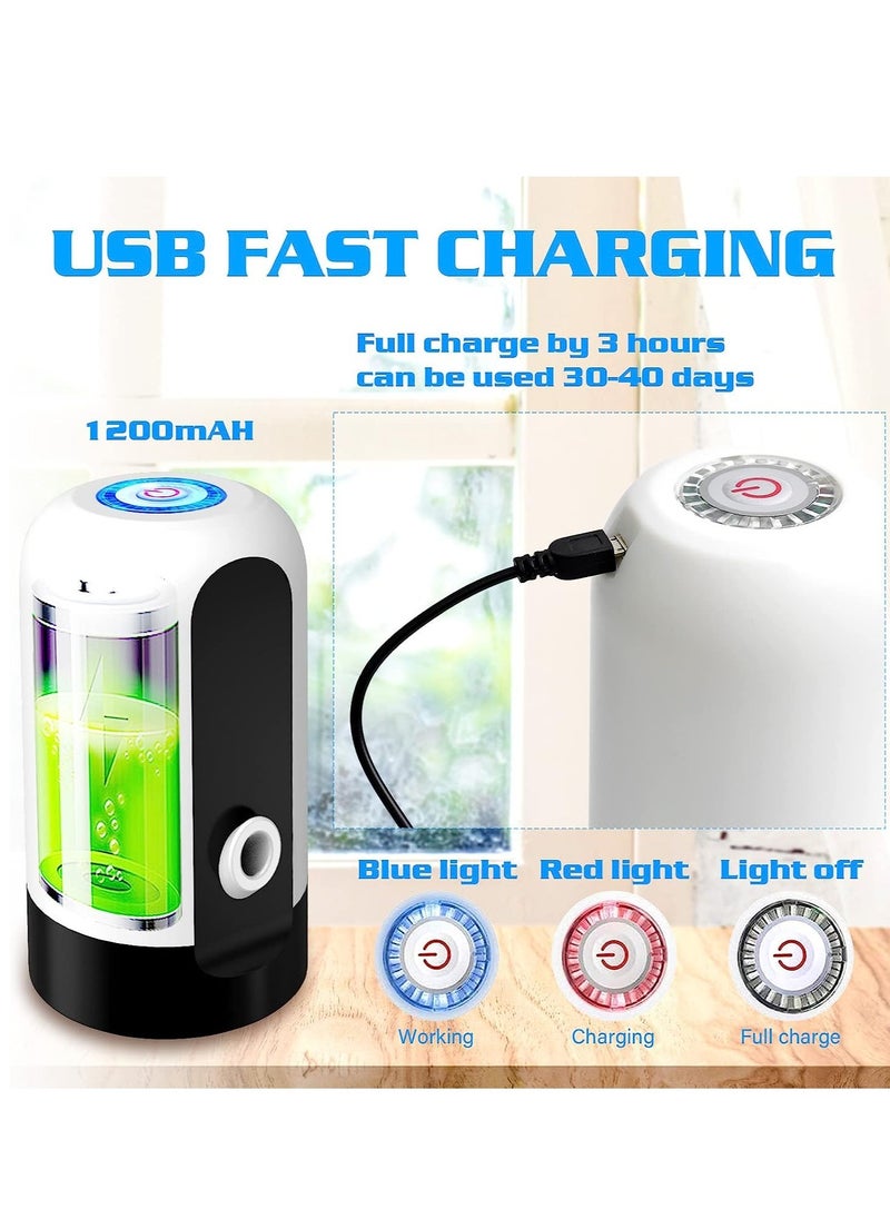General 5 Gallon Water Fountain Pump Rechargeable, 5 Gallon Bottle Bottom Load Water Dispenser, Portable USB Rechargeable Automatic Drinking Mini Kettle Water Dispenser  - Image 3