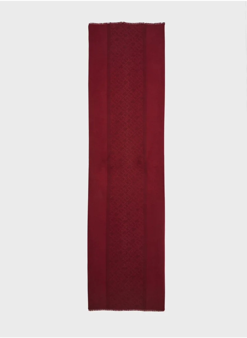 TOMMY HILFIGER Monogram Brushed Scarf