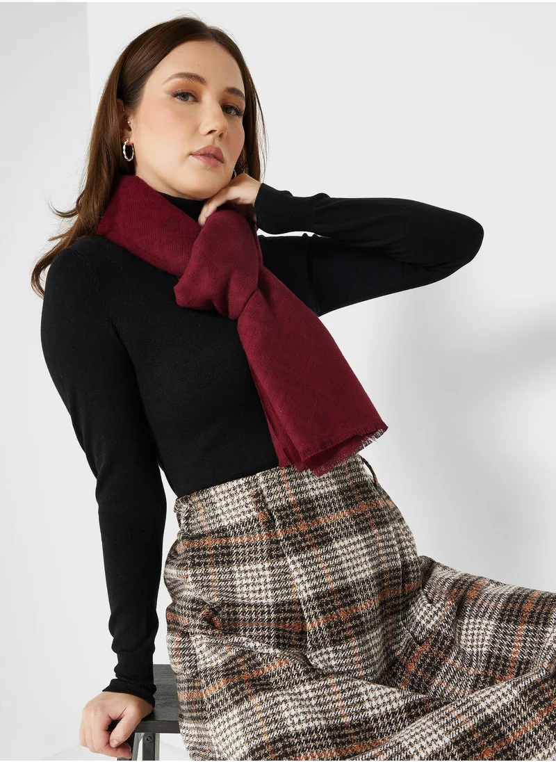 TOMMY HILFIGER Monogram Brushed Scarf