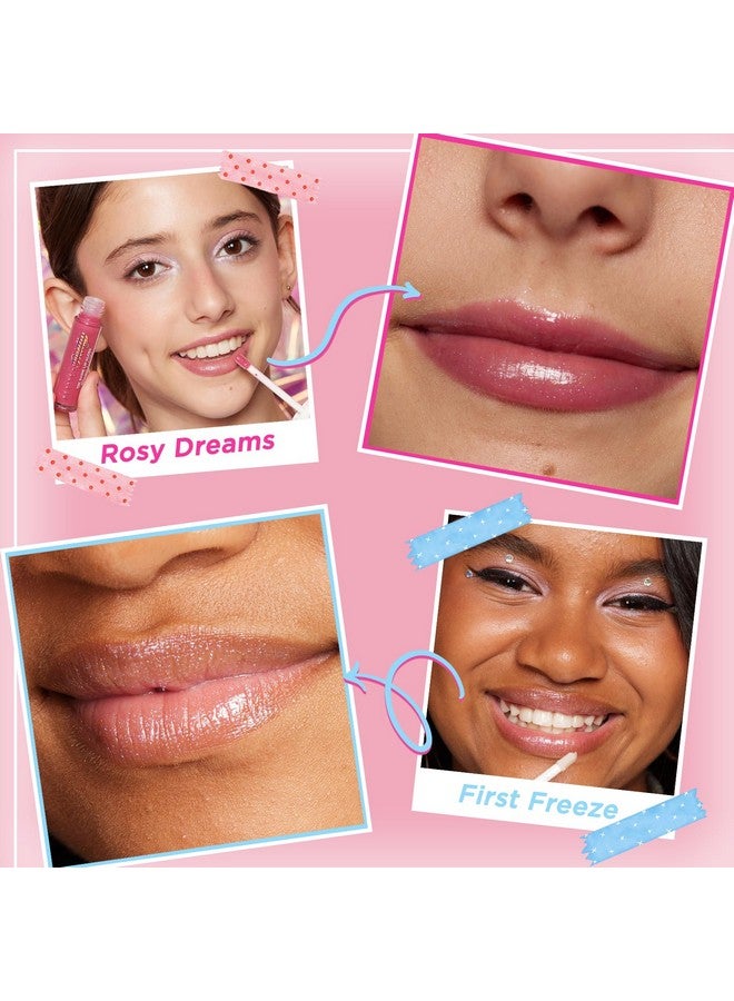 Petite 'N Pretty Petite 'N Pretty So Dreamy 10K Shine Lip Gloss Duo-Makeup for Girls, Kids, Tweens, Teens-High Shine, Lightweight, Made in the USA (First Freeze and Rosy Dreams)-Limited Edition  - Image 2