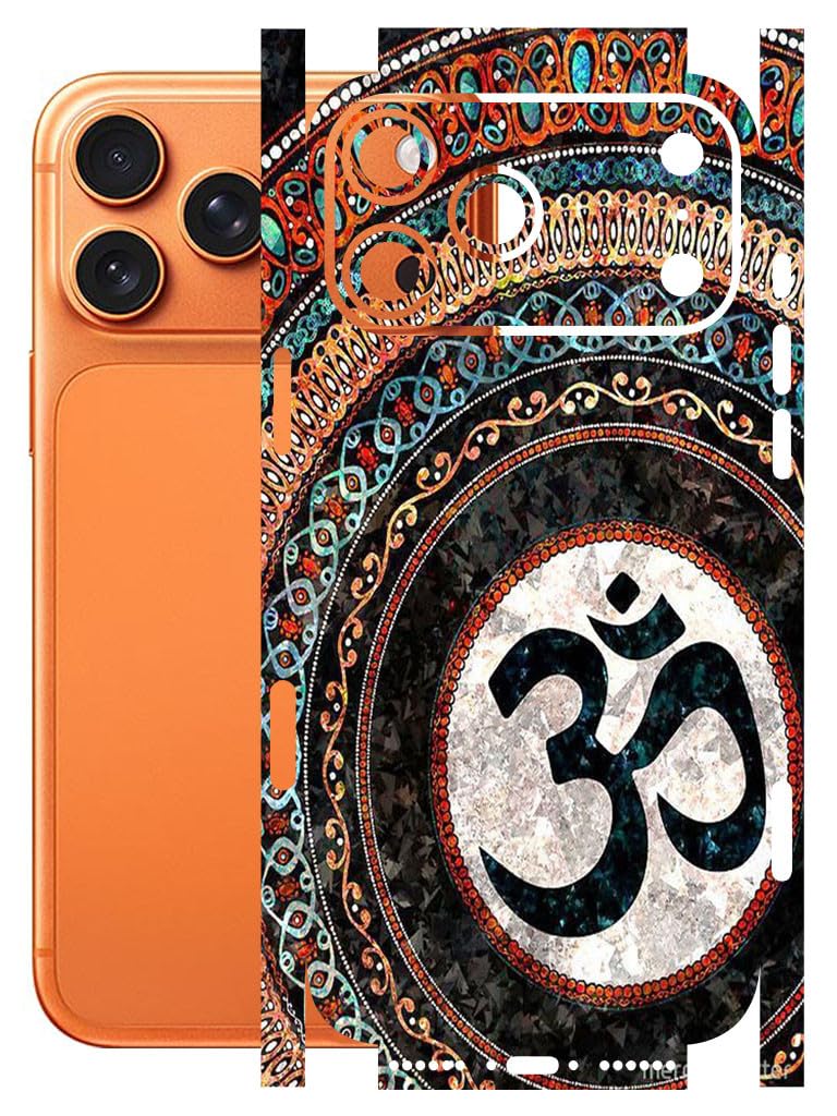 AtOdds - Full Body Back Screen Guard Protector Film - Lamination Wrap Skin Sticker for iPhone 17 Pro Max | Scratchproof Matte Finish (Design - OM) - Image 1