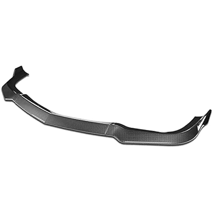 DNA MOTORING شفاط أمامي على طراز OE من DNA Motoring 2-PU-568-PCF مع زعانف جانبية متوافق مع 11-14 شاحن SRT، مظهر ألياف الكربون - Image 1