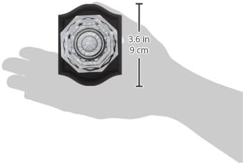 Baldwin PVCRYTar Crystal Privacy Door Knob Set with Traditional Arch Trim from Venetian Bronze - Image 2