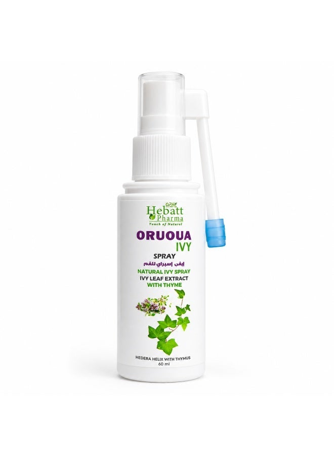 Hebatt Pharma Oruoua Ivy Mouth Spray with Ivy Leaf Extract and Thyme, 60ml - Image 3