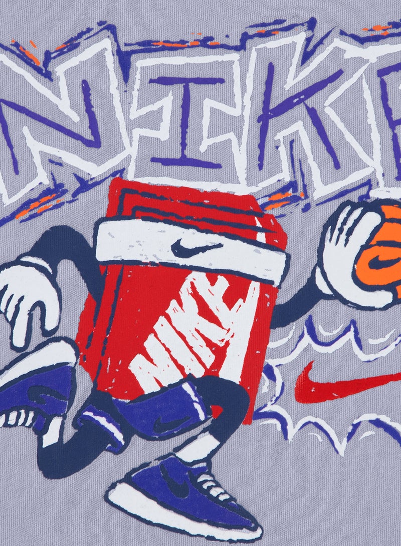 نايكي تيشيرت كرة سلة للأطفال بتصميم صندوقي طباشيري - Image 3