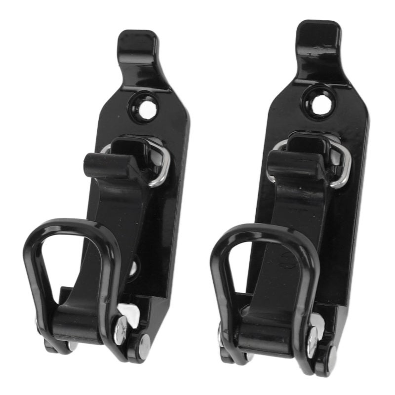 2pcs Roof Rack Shovel Mount Good Weight Bearing Capacity Axe Holder Clamp Metal Rubber Clamp Mounting Kit for Car Truck Boats Black - Image 2