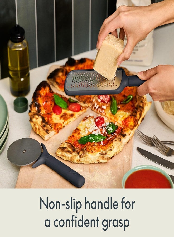bella 7-Piece Modular Gadget Set, Grater, Pizza Cutter, Ice Cream Scoop, Peeler, Shears, Bottle Opener, Crock with removable divider, Dishwasher Safe, Slate - Image 4