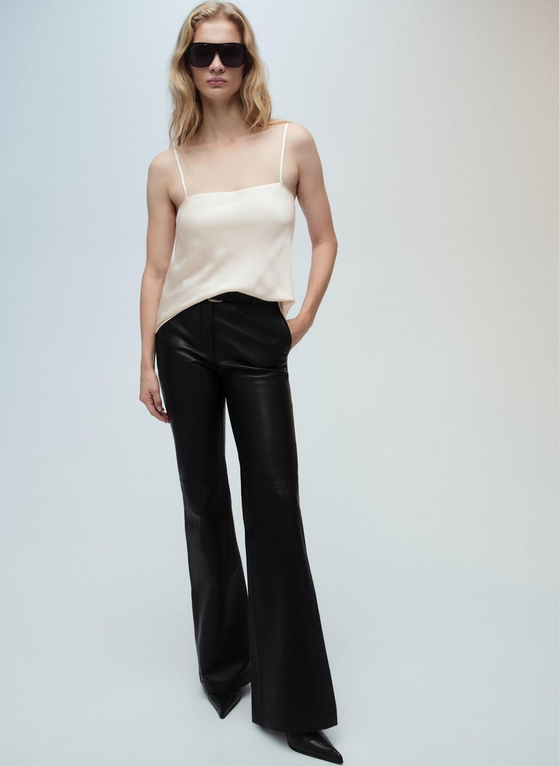 MANGO Satin Top With Thin Straps  - Image 3