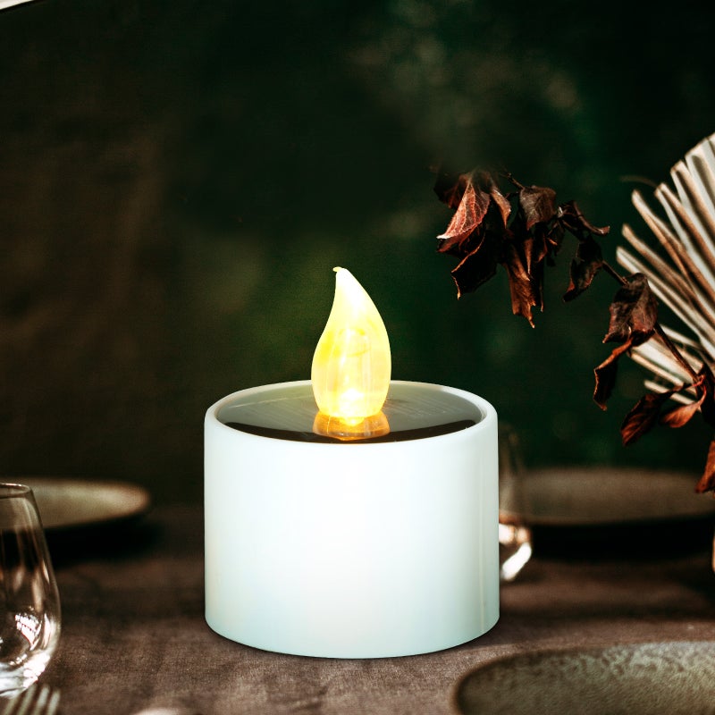 Solar Powered Candle Tea Lamp Flameless Candle Lamp Solar Candle Tea Light - Image 4