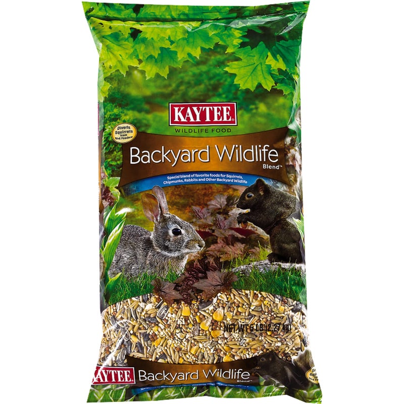 Kaytee Backyard Wildlife Food Blend For Wild Squirrels, Chipmunks, Rabbits and Other Backyard Wildlife, 5 Pound - Image 1