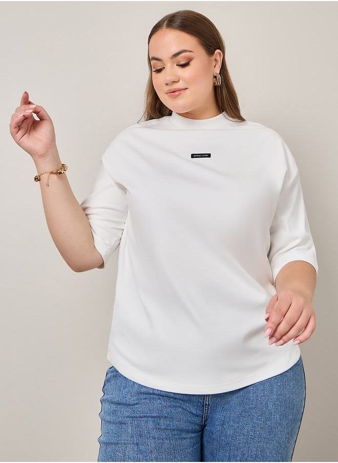 Styli - Slogan Print Oversized T-Shirt - Image 1