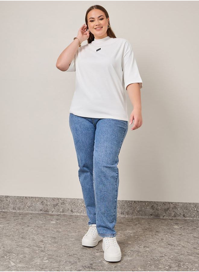 Styli - Slogan Print Oversized T-Shirt - Image 1