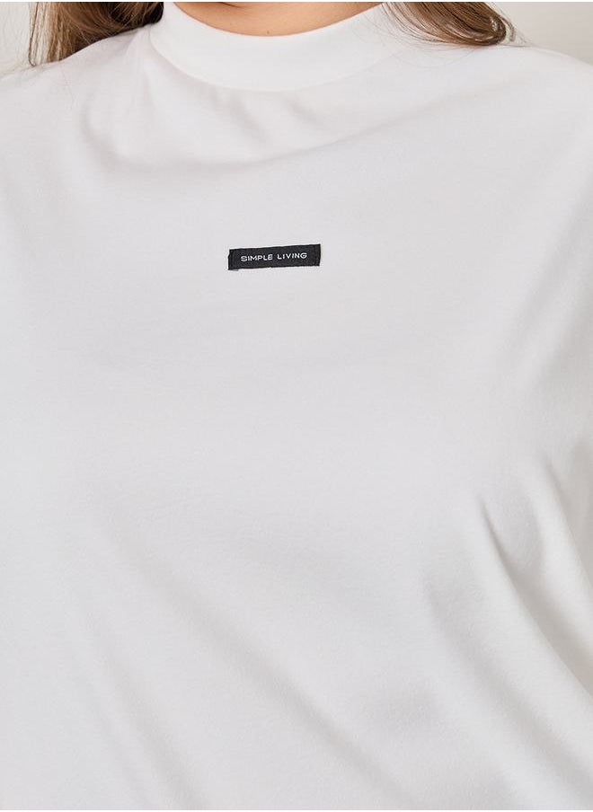 Styli - Slogan Print Oversized T-Shirt - Image 1