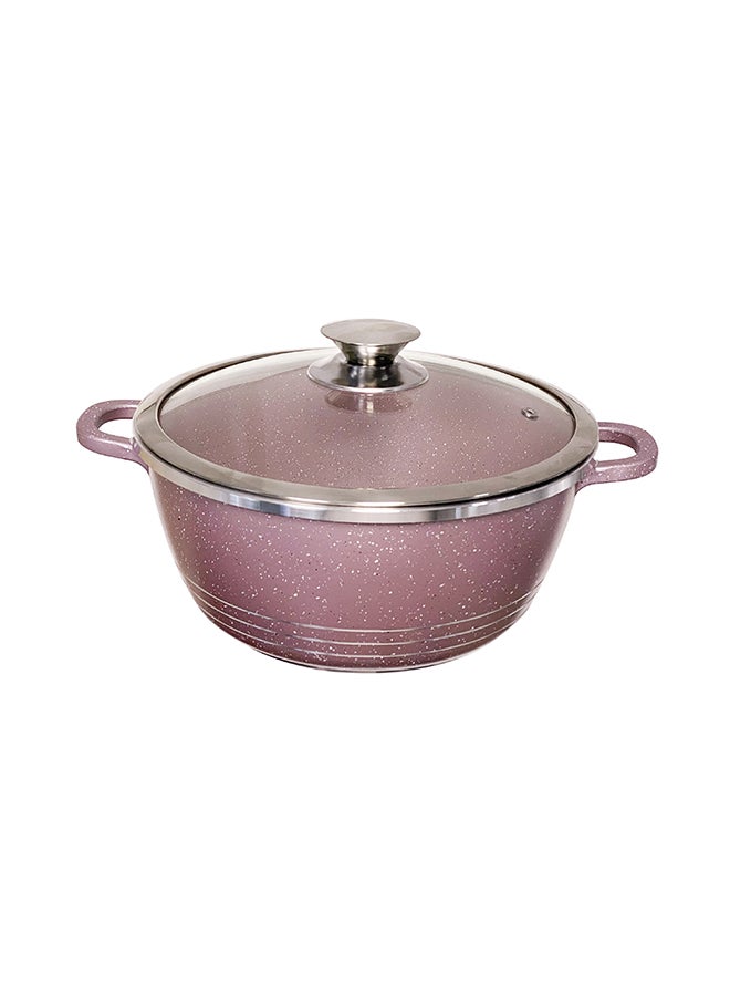 DESSINI Non-Stick Ceramic Coated Casserole Cooking Pot Purple 20cm - Image 1