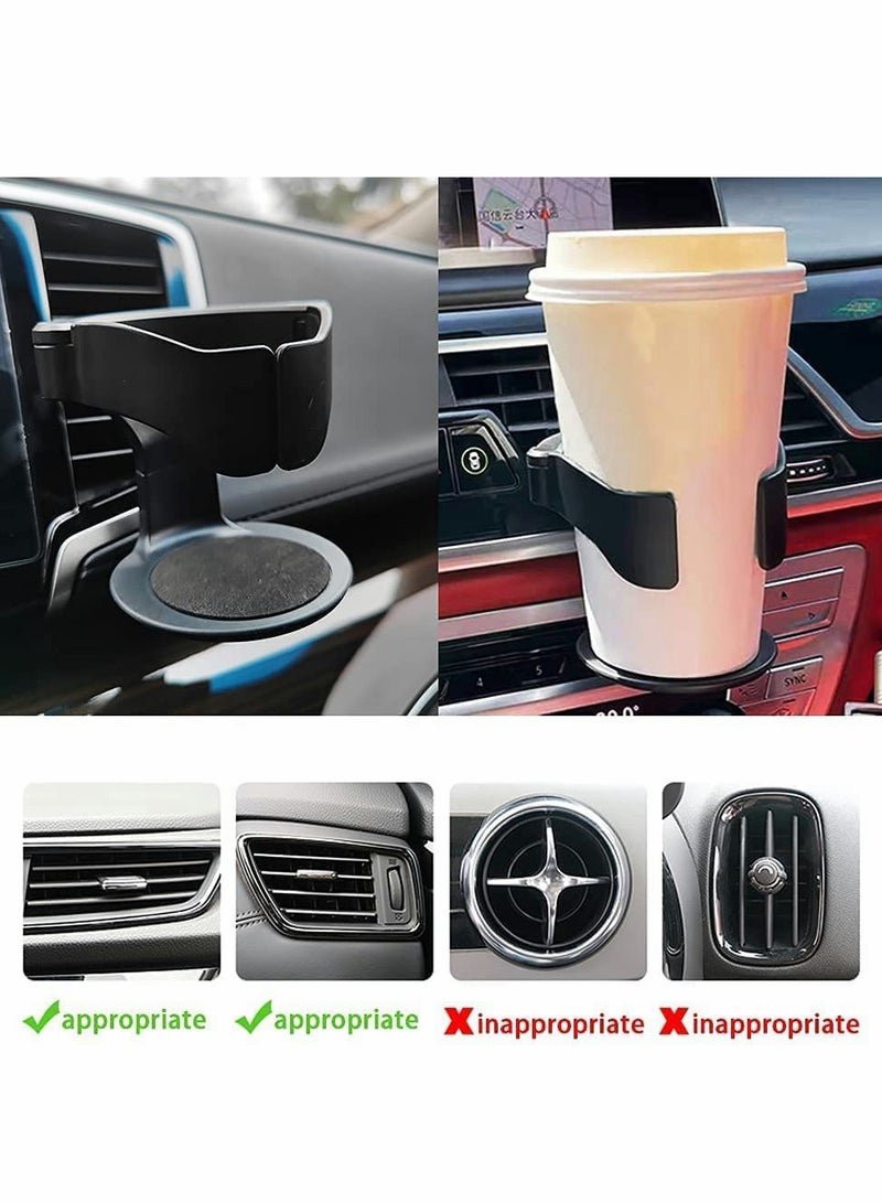 KASTWAVE Car Cup Holder, Universal Vent Water Bottle Holder Bracket with Car Vent Clip, Multifunctional Drink Holder for Car Truck Van Coffee Juice Tea Cups 2pcs - Image 3